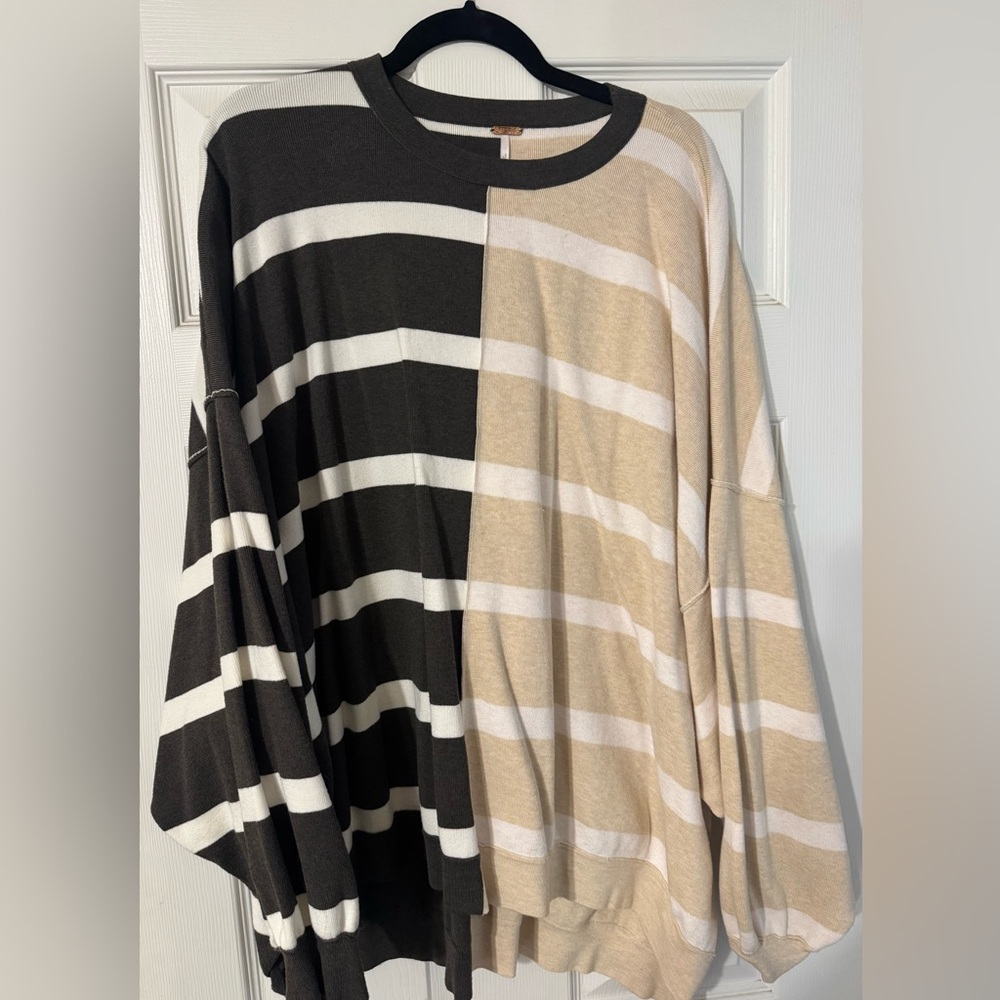 Free People Uptown Stripe Pullover